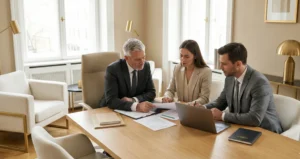 Empresário realizando planejamento sucessório com assessoria especializada para proteger patrimônio familiar